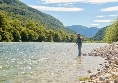 Pesca en río Cisnes