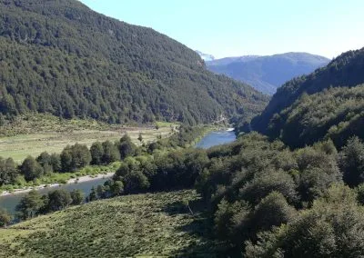 Vista noreste de Refugio del Alba